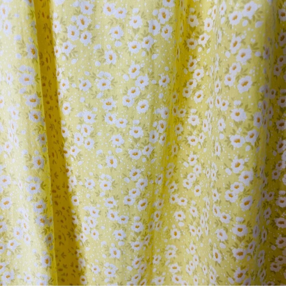 NWT Suzy D yellow floral cottagecore prairie maxi sundress oversized small - Picture 5 of 9